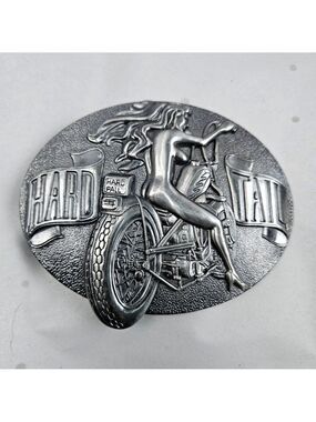 Unisex "Hard Tail" Motorcycle Nude Belt Buckle